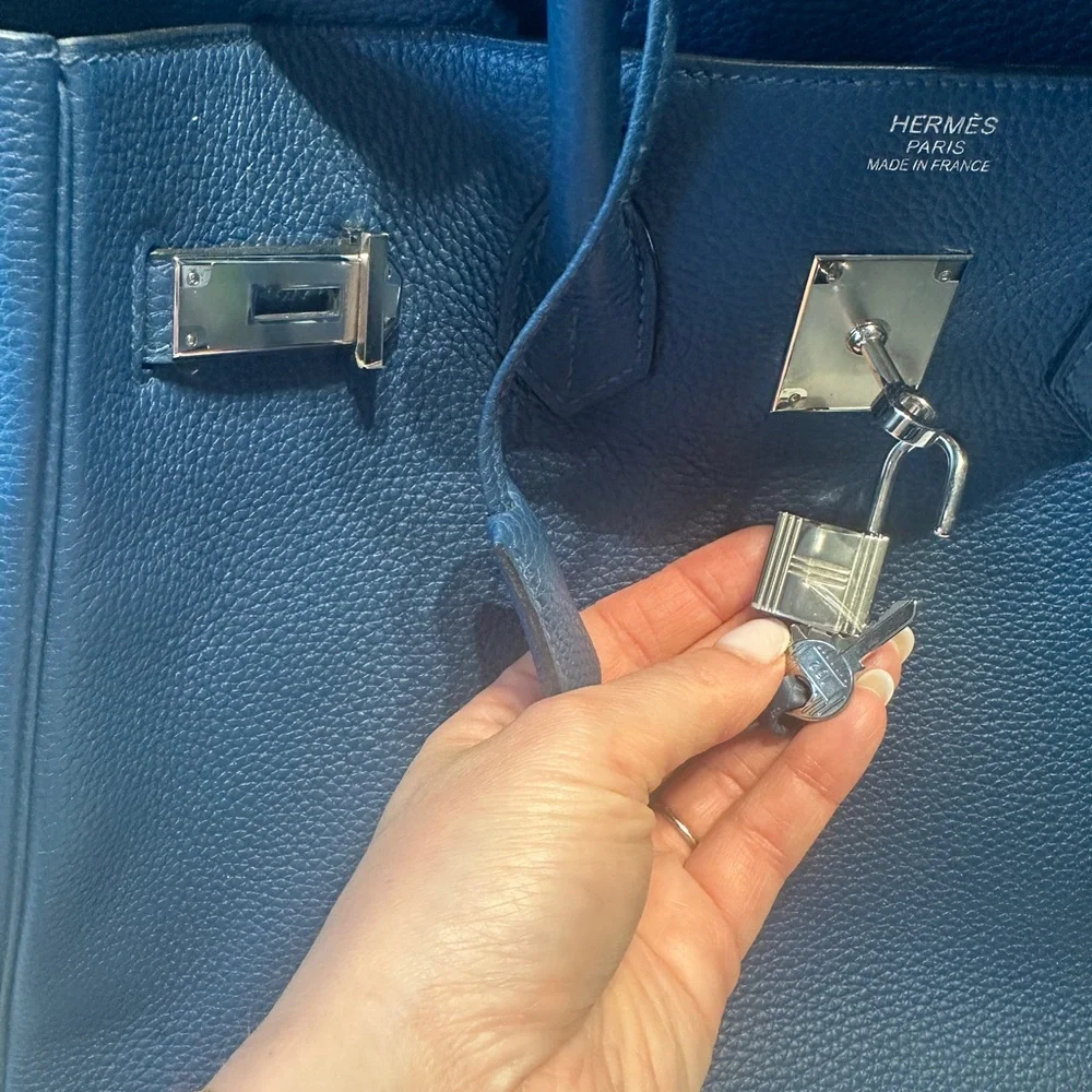 Hermes Birkin 35 Leather Deep Blue - Picture 7 of 9